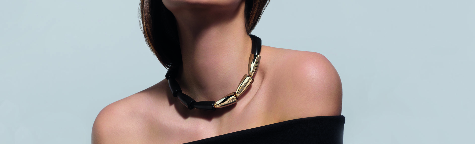 a person wearing a necklace