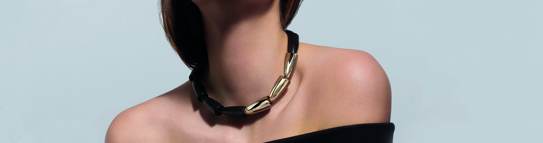 a person wearing a necklace