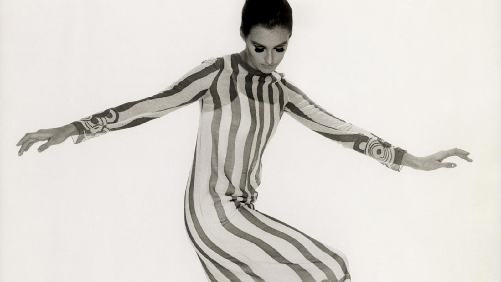 a person in a striped dress