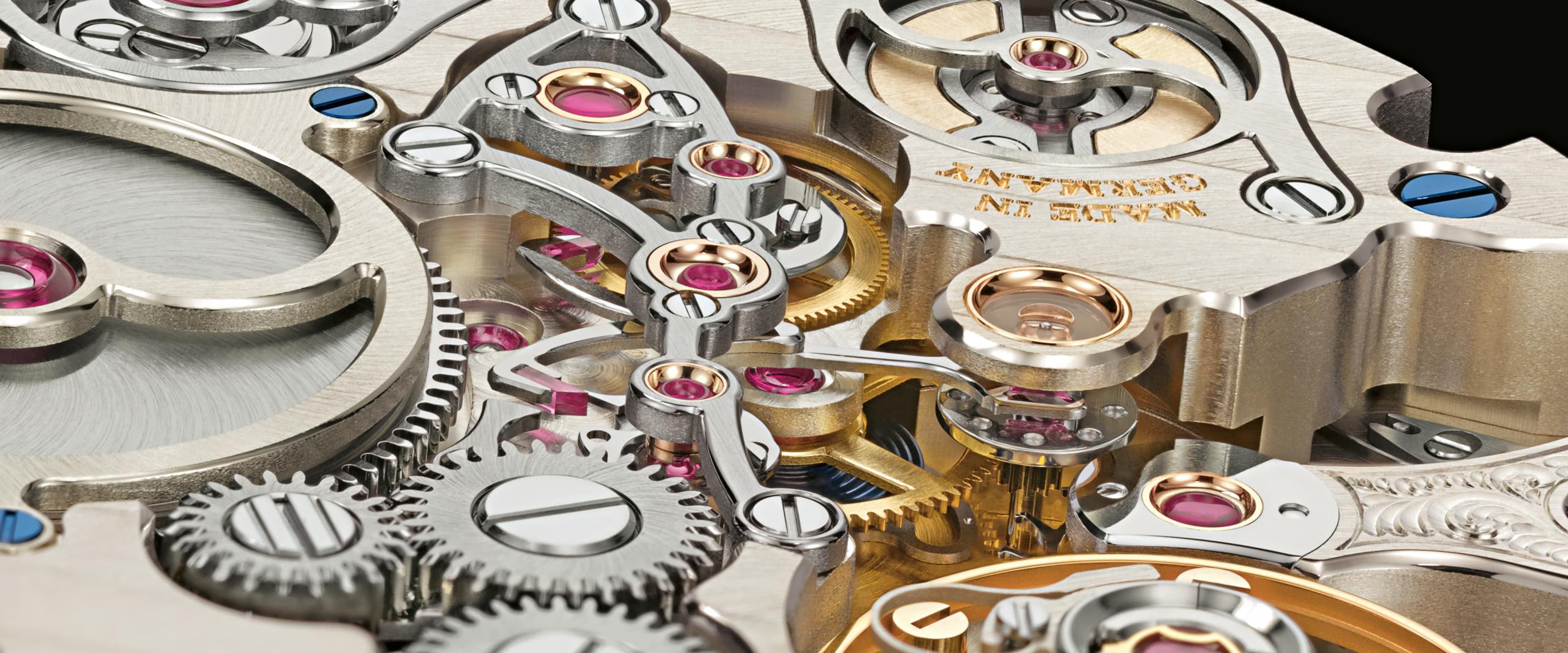 a close up of a watch