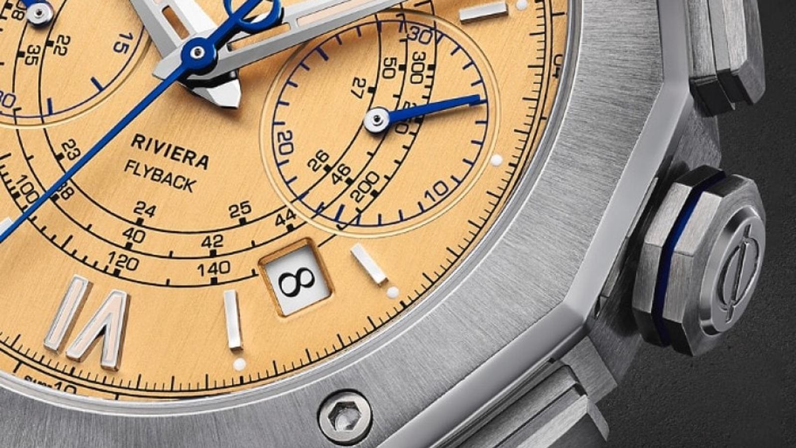 a close up of a watch