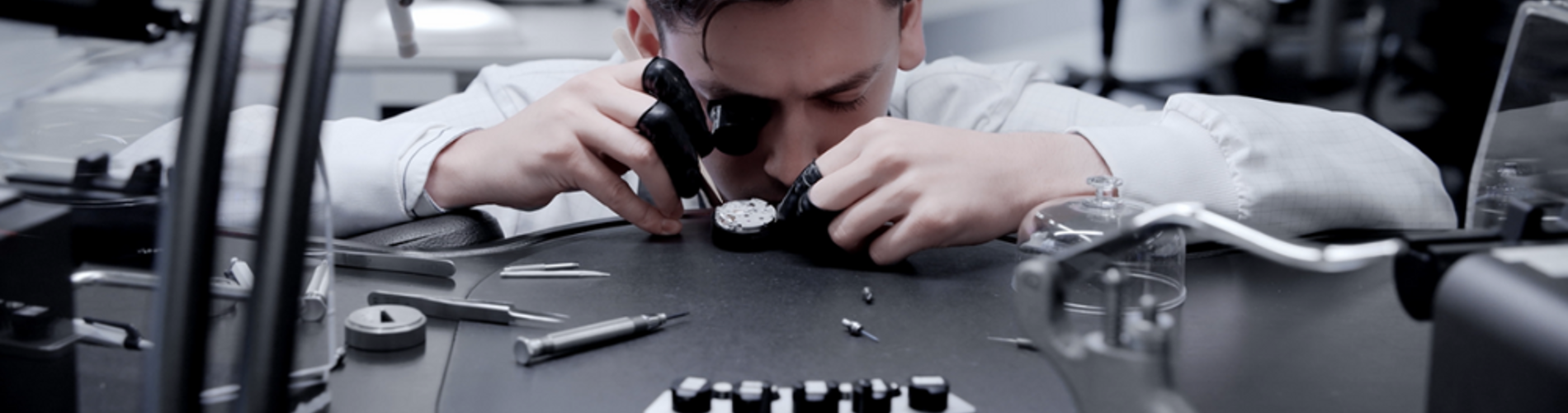 a person looking through binoculars